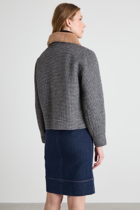 Caban con collo rimovibile