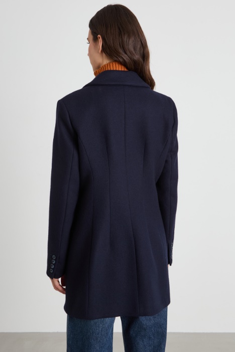 Abrigo entallado de lana