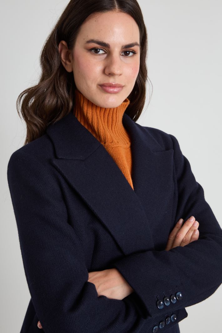 Cappotto sfiancato in lana Intrend - 4