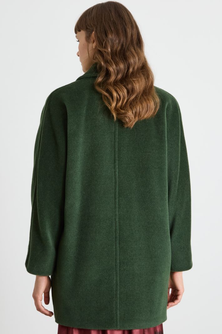 Double-breasted beaver coat Intrend - 4