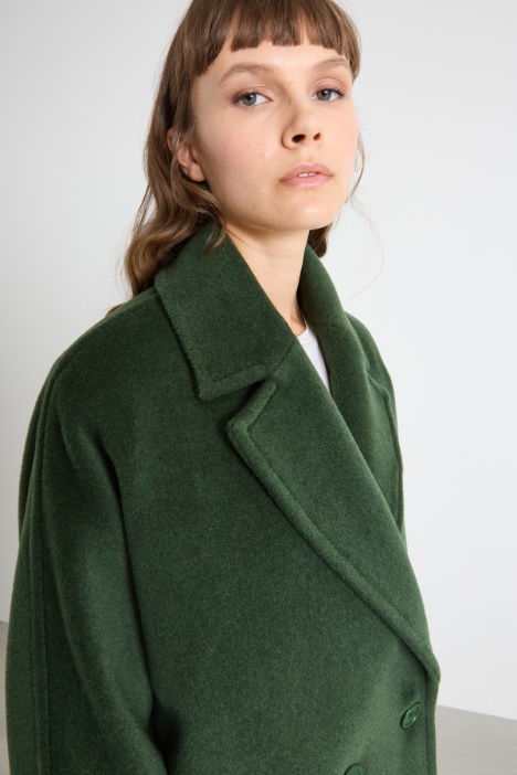 Abrigo de castor cruzado