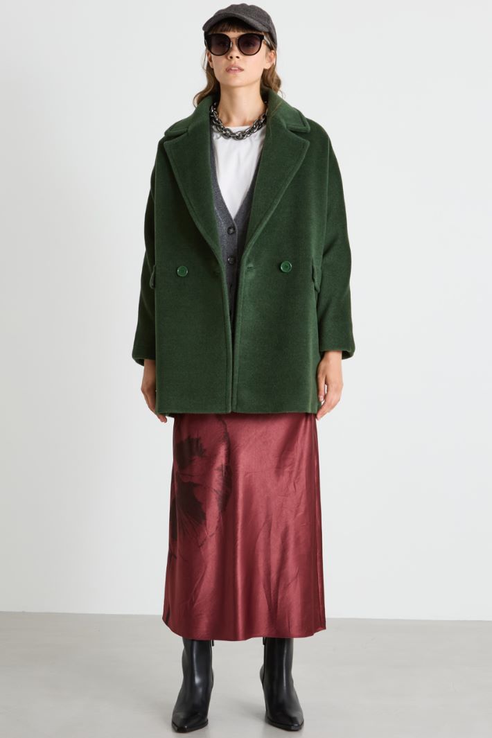 Double-breasted beaver coat Intrend
