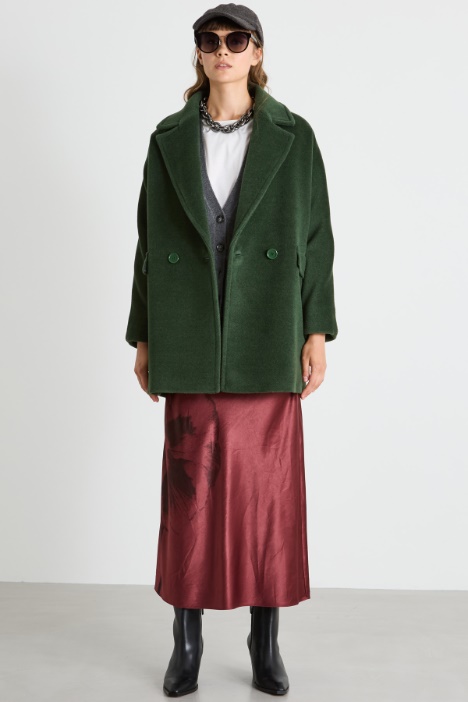 Double-breasted beaver coat Intrend