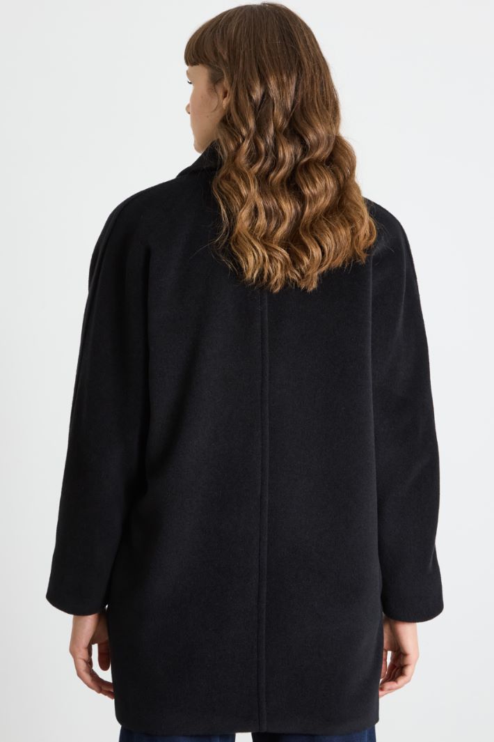 Double-breasted beaver coat Intrend - 4