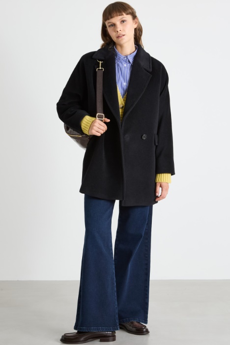 Double-breasted beaver coat Intrend