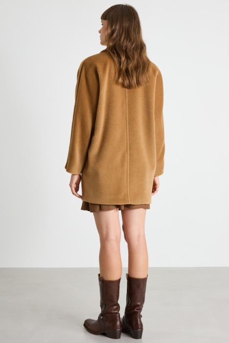 Cappotto corto in beaver
