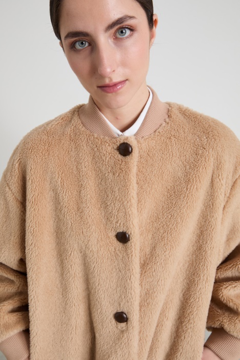 Bomber effetto peluche