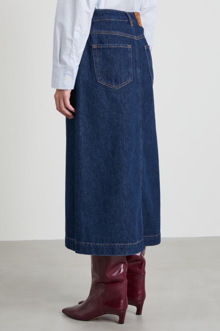 Gonna midi in jeans Intrend - 3