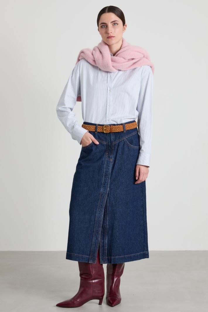 Gonna midi in jeans Intrend