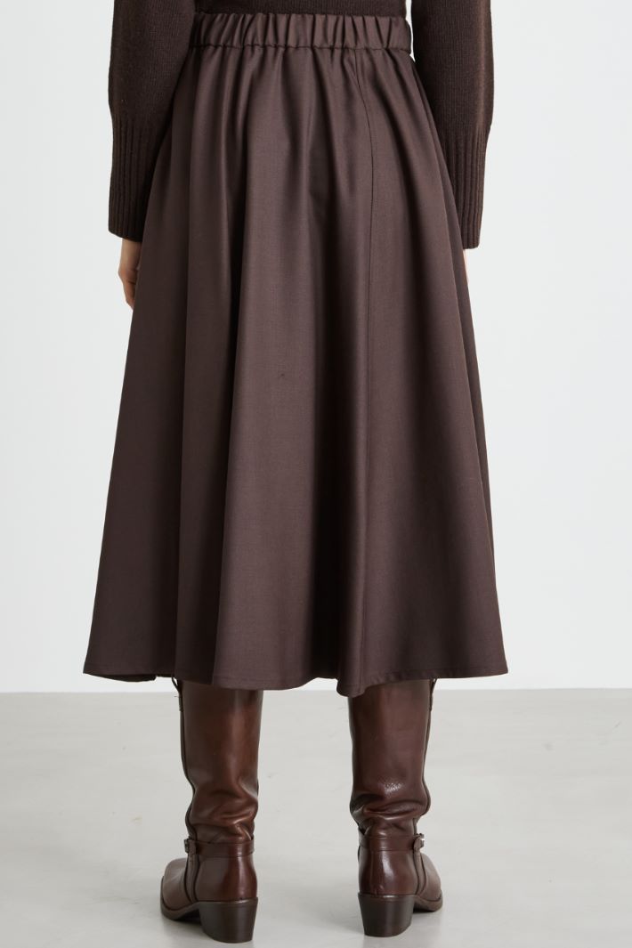 Midi drawstring skirt Intrend - 4