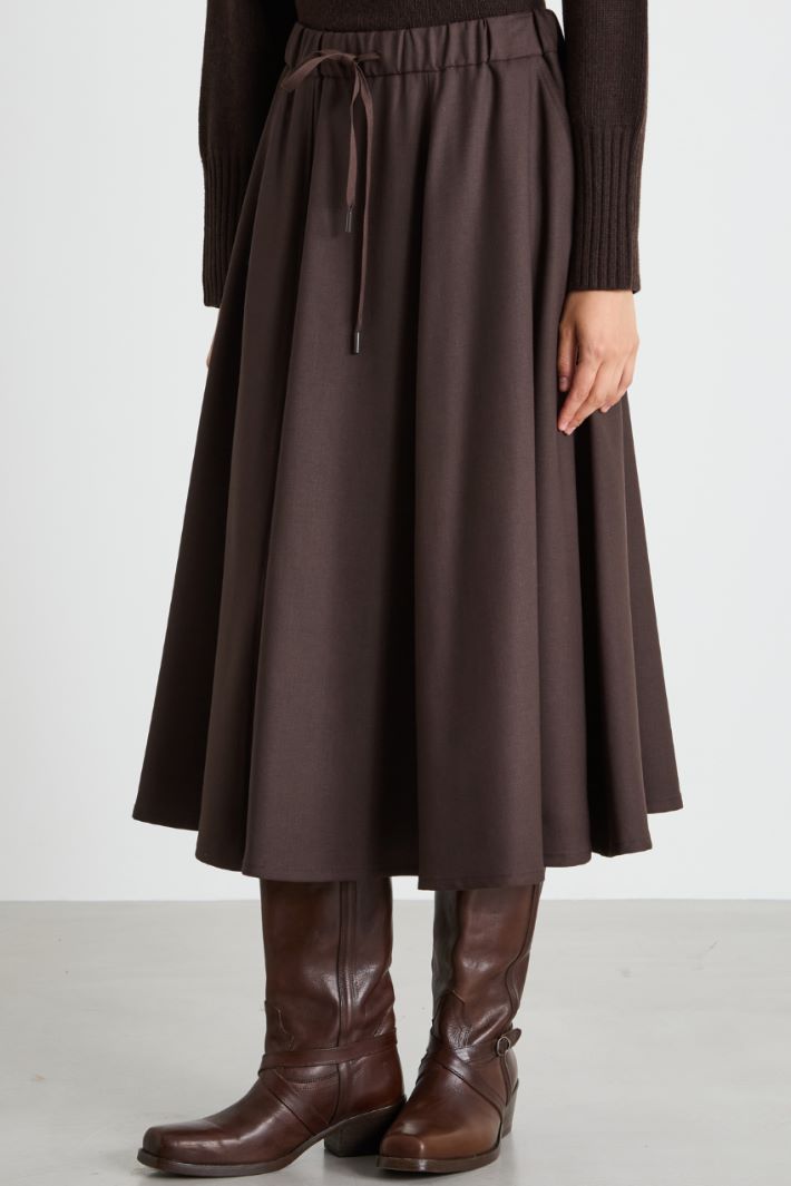 Midi drawstring skirt Intrend - 2