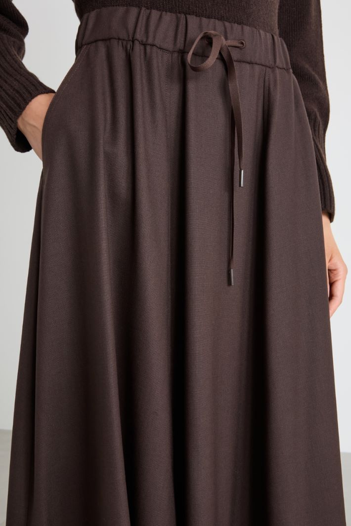 Midi drawstring skirt Intrend - 3