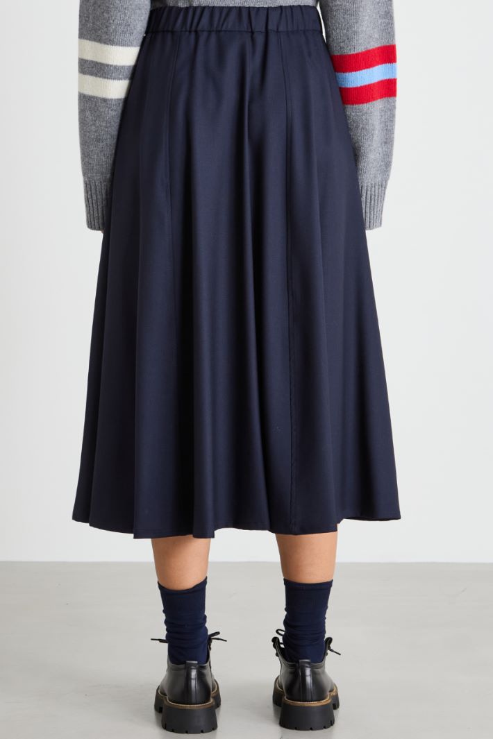Midi drawstring skirt Intrend - 4