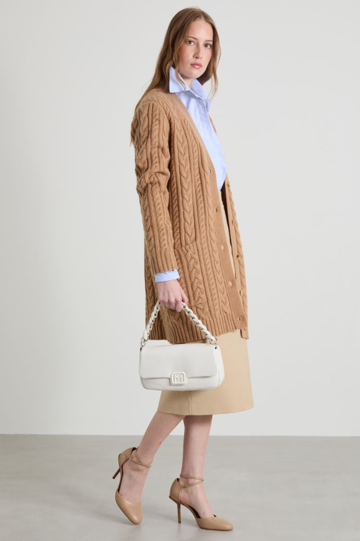 Cotton canvas midi skirt Intrend