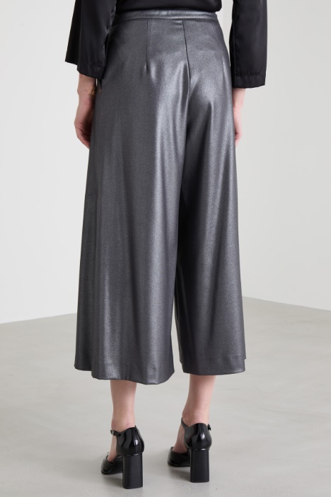 Gonna pantalone laminata