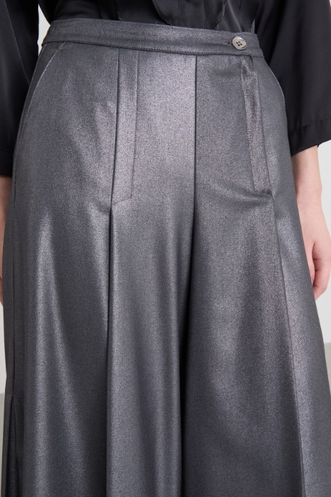 Gonna pantalone laminata