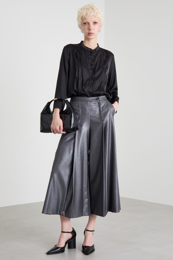 Laminated culottes Intrend