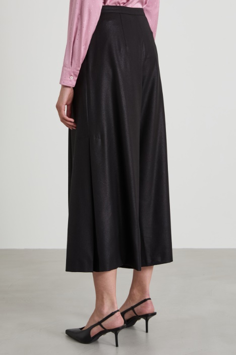 Gonna pantalone laminata