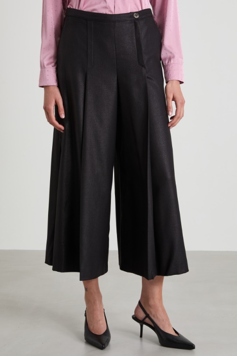 Gonna pantalone laminata