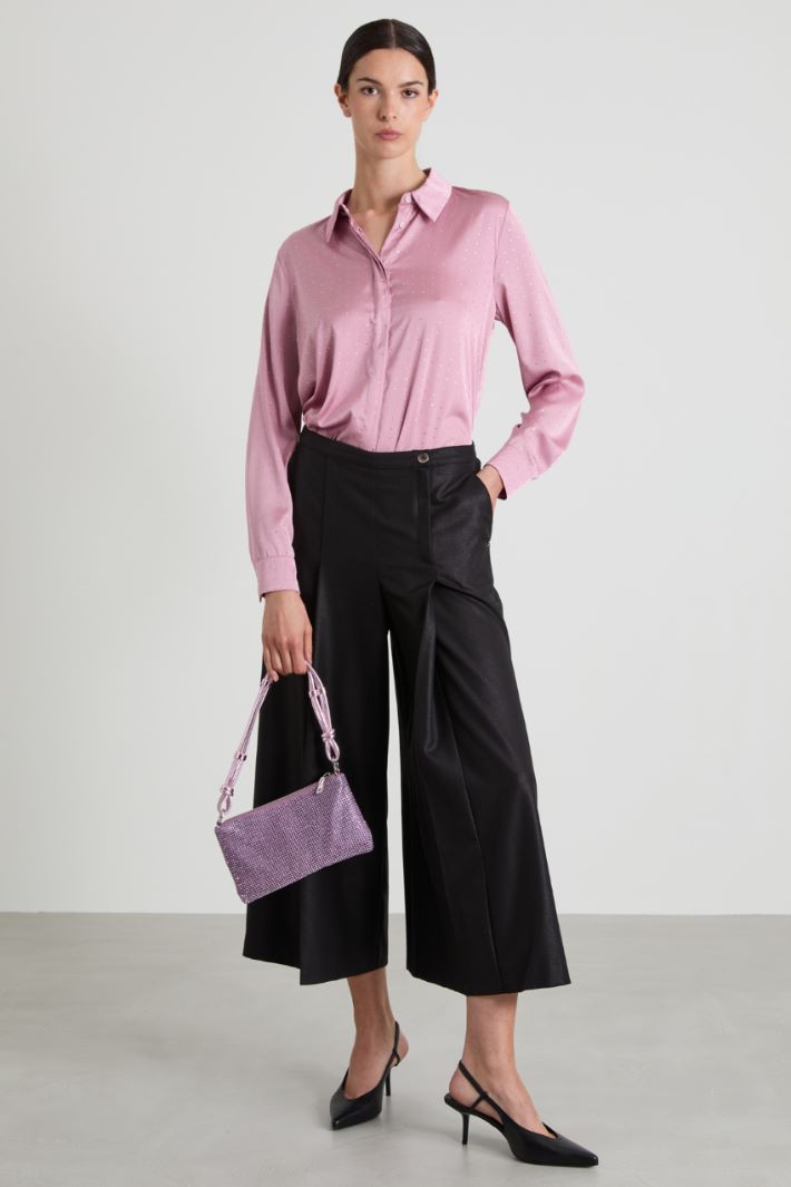 Laminated culottes Intrend