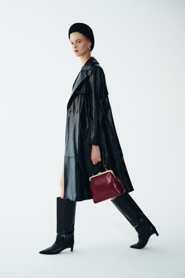 A-line faux leather skirt Intrend - 5