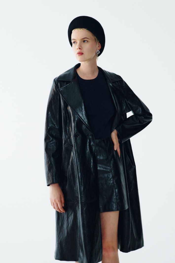 A-line faux leather skirt Intrend - 6