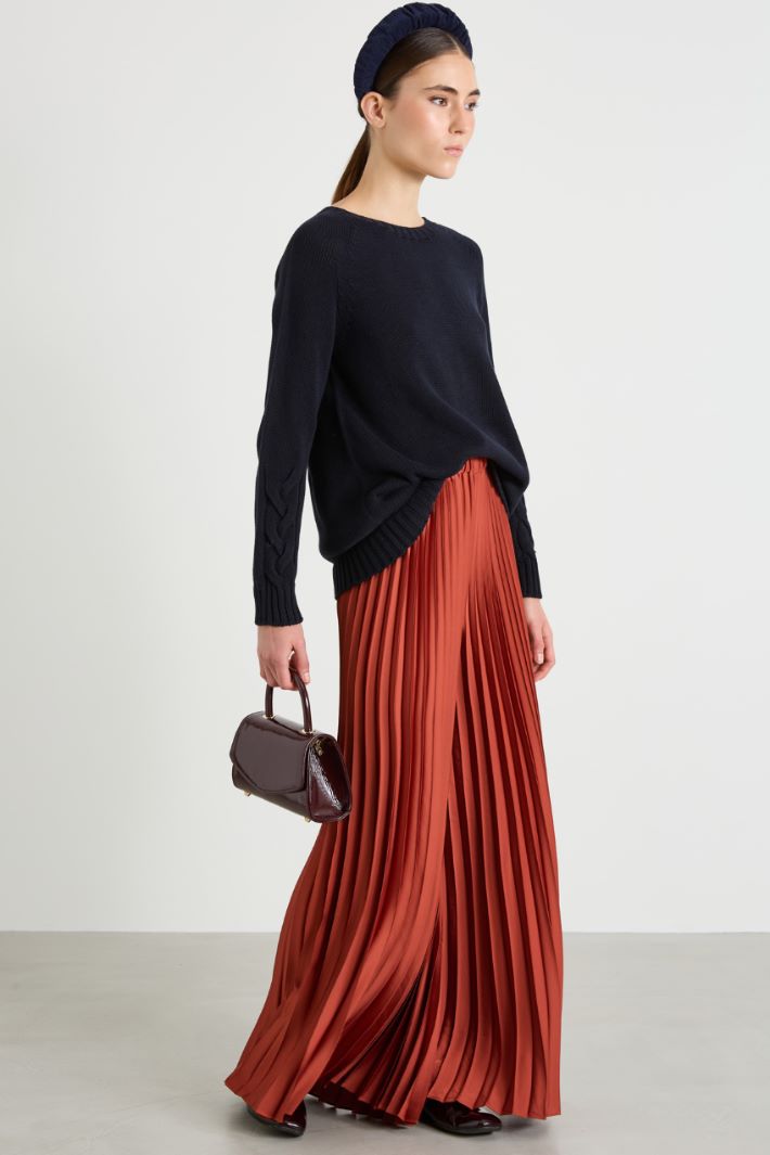 Gonna a pantalone plissè