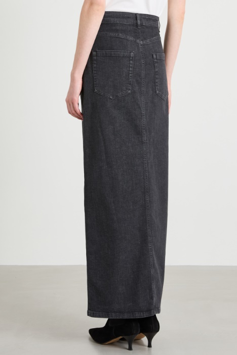 Gonna lunga in jeans