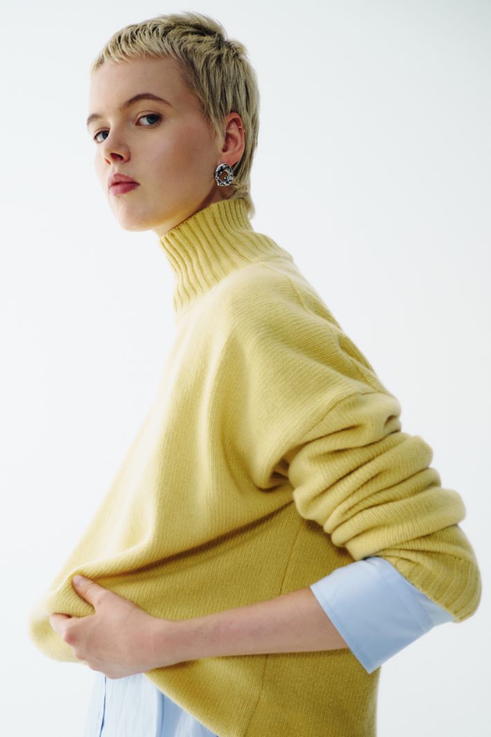 Satin skirt with godet Intrend - 6