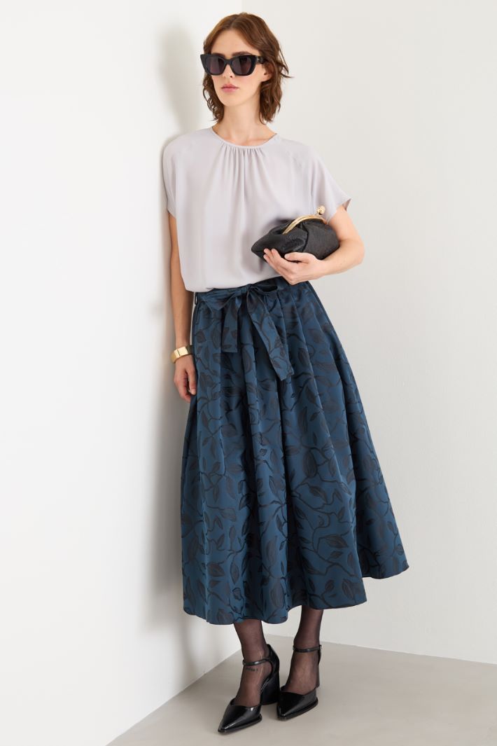 Pleated taffeta skirt Intrend
