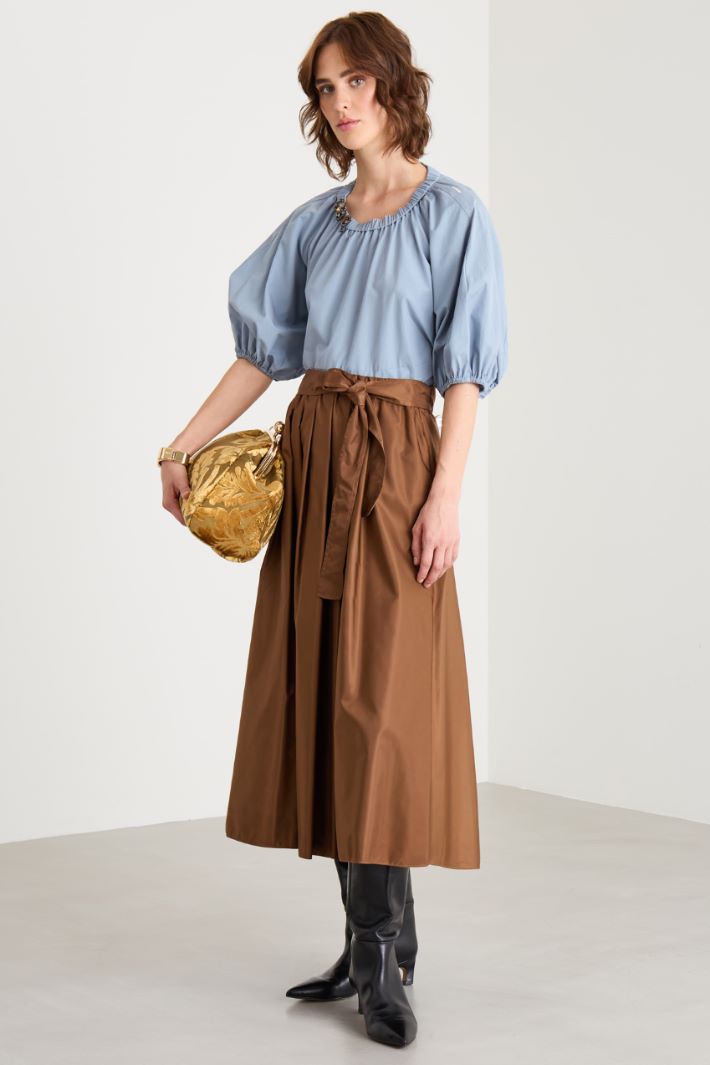 Pleated taffeta skirt Intrend