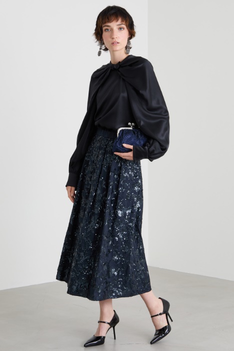 Cotton skirt with sequins Intrend