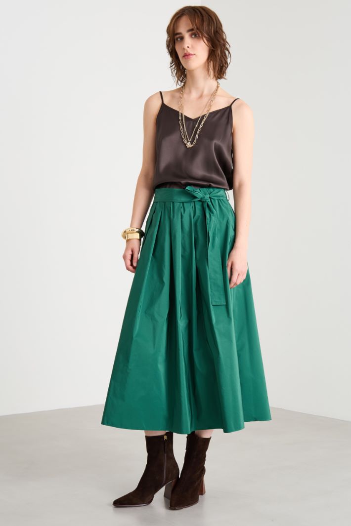 Pleated taffeta skirt Intrend