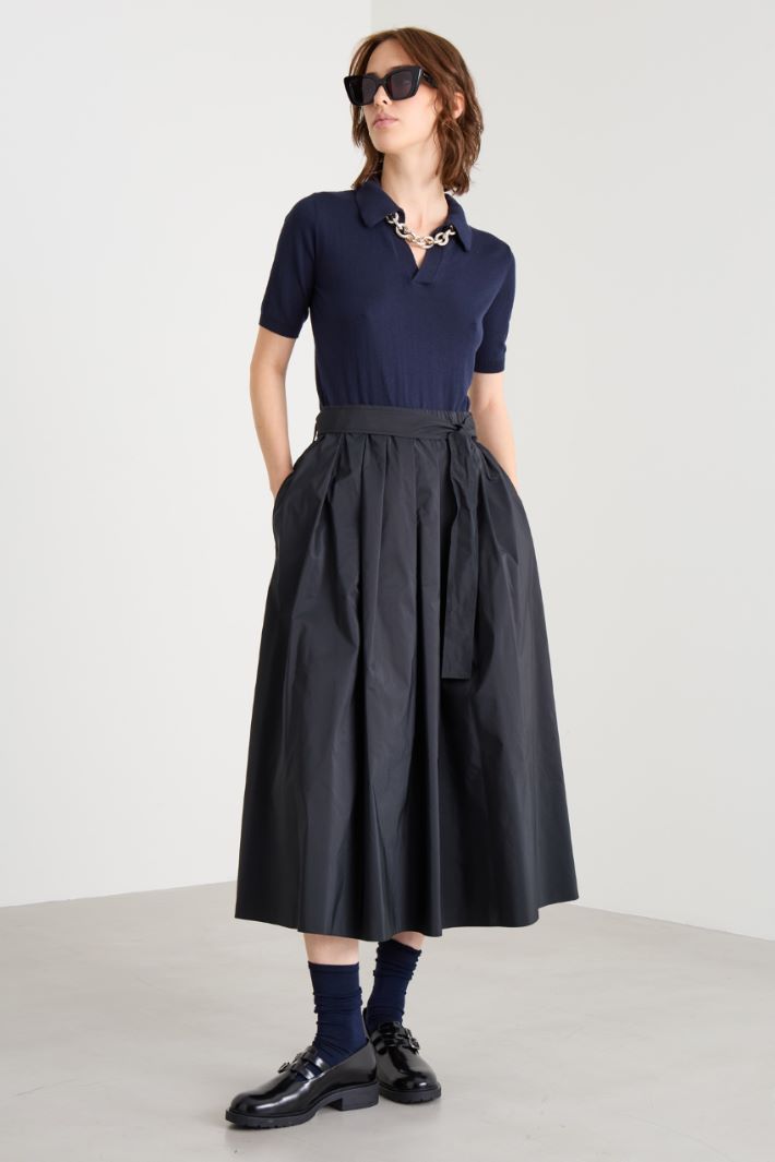 Pleated taffeta skirt Intrend