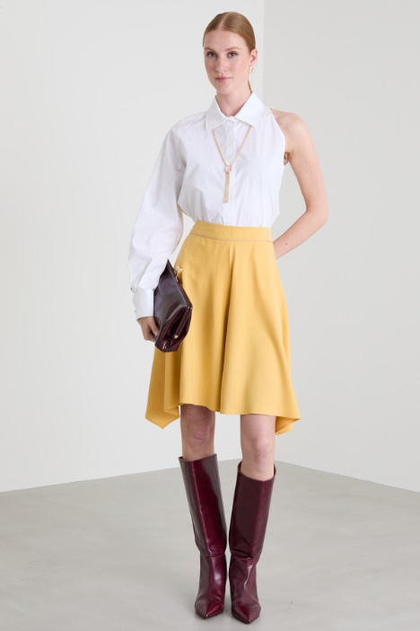 One-shoulder cotton shirt Intrend