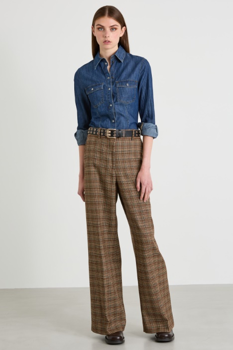 Lightweight denim slim shirt Intrend