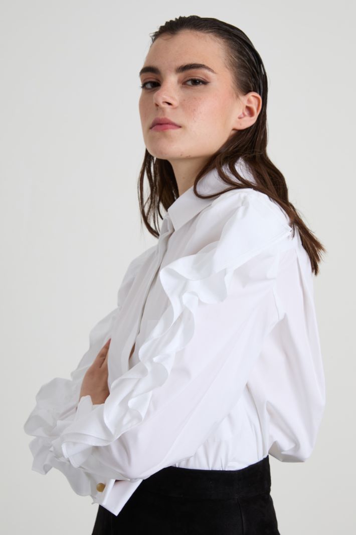 Camicia con rouches applicate Intrend - 4