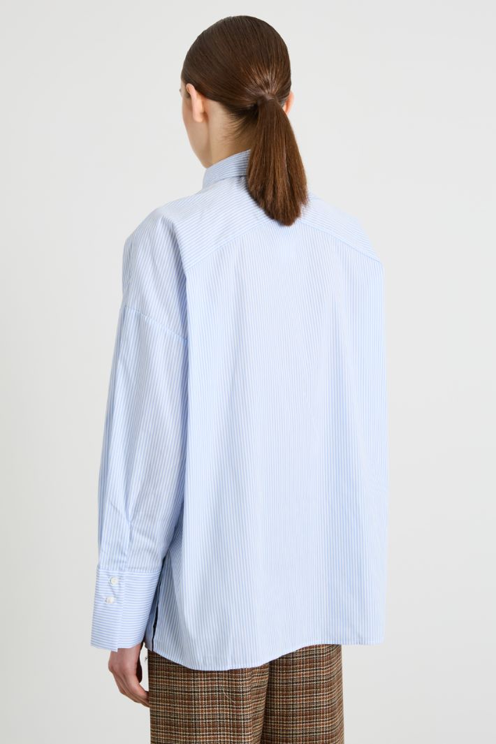 Straight poplin shirt Intrend - 2