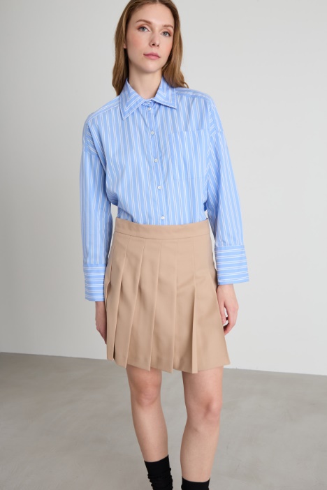Camicia dritta in popeline Intrend