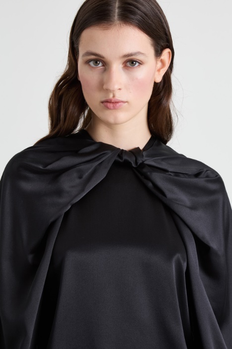 Blusa in raso di seta