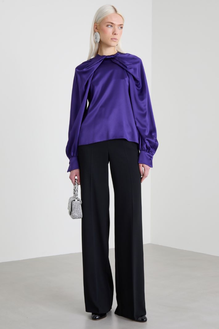 Silk satin blouse Intrend - 3