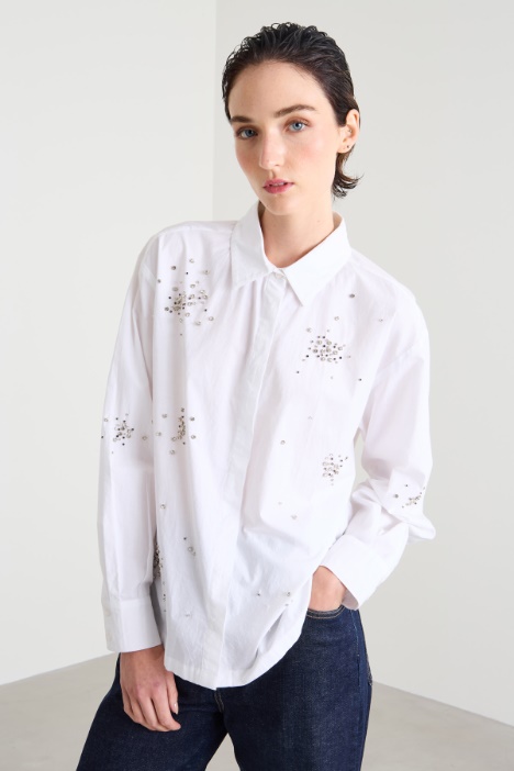 Shirt with rhinestones Intrend