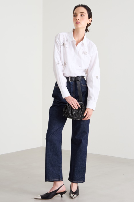 Shirt with rhinestones Intrend