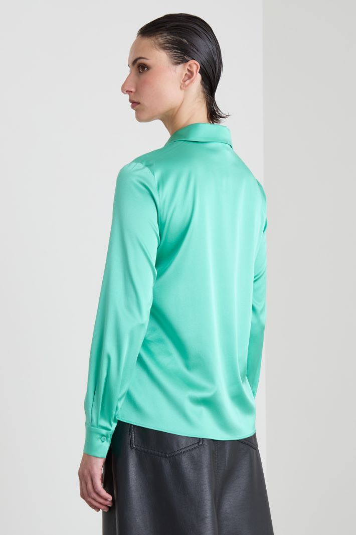 Camicia in raso di seta Intrend - 2