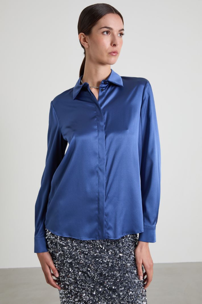 Silk satin shirt Intrend