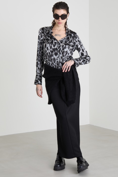 Patterned satin blouse Intrend