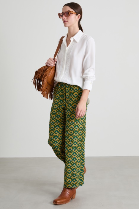 Lace and crepe blouse Intrend