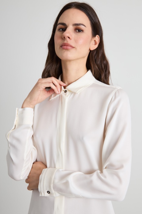 Camicia in raso di seta