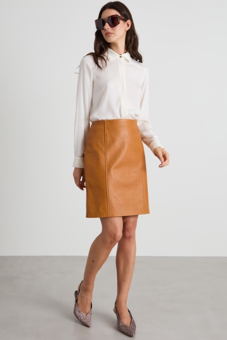 Camicia in raso di seta Intrend