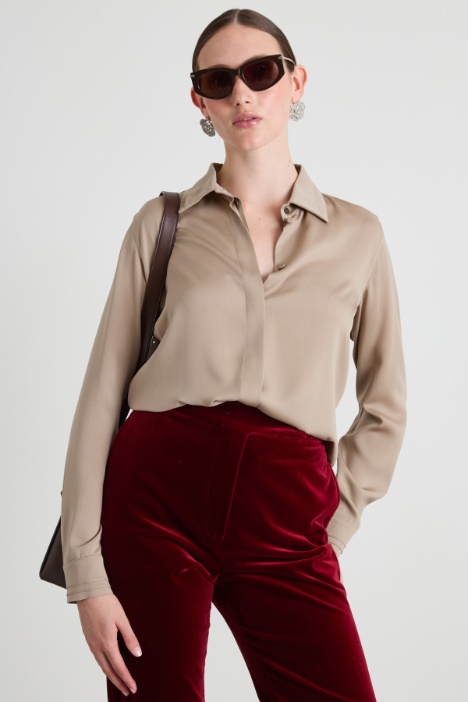 Silk satin shirt Intrend